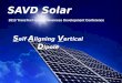 SAVD Solar 2013 TransTech Energy Business Development Conference S elf A ligning V ertical D ipole