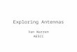 Exploring Antennas Van Warren AE5CC. Exploring Antennas: Pattern D esign S imulate M easure R efine