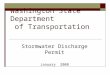 Washington State Department of Transportation Stormwater Discharge Permit January 2008