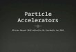 Types of Particle Accelerators  Linear (linac)  Cyclotron  Synchrotron