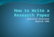 Classical Structure English 1302. Structure (overall) Introduction and claim (thesis) Writer’s position (evidence from research) Summary of opposing