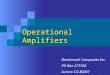 Benchmark Companies Inc PO Box 473768 Aurora CO 80047 Operational Amplifiers