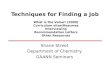 Techniques for Finding a Job Shane Street Department of Chemistry GAANN Seminars What is the Value? (2009) Curriculum vitae/Resumes Interviewing Recommendation