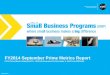 NASA Office of Small Business Programs where small business makes a big difference  FY2014 September Prime Metrics Report FY14 Prime Metrics