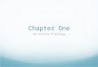 Chapter One The Science of Biology. Biology = the study of life