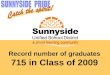 Record number of graduates 715 in Class of 2009