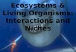 Ecosystems & Living Organisms: Interactions and Niches