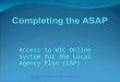 Access to WIC Online System for the Local Agency Plan (LAP) Missouri Department of Health and Senior Services