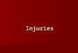 Injuries. Signs and Symptoms Pain Pain Swelling Swelling Heat Heat Redness Redness Loss of function Loss of function Depends on severity of injury Depends