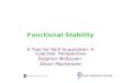 Functional Stability A Tool for Skill Acquisition. A Coaches’ Perspective Stephen McKeown Alison Macfarlane