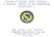 Focus on the Future: System of System (SoS) Testing – A Journey… Starts at the Beginning… Essential!!! RDML Jeffrey “Zoil” Penfield, Commander, Operational