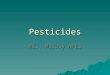 Pesticides Mrs. Marosy APES. Food and Agriculture