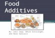 Chapter 24 Food Additives By: Lexi Carp, Devon Grissinger, and Nina Salvucci