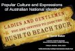 Popular Culture and Expressions of Australian National Identity Dr Sarah Baker Lecturer, Cultural Sociology School of Humanities, Griffith University Friday