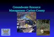 Groundwater Resource Management- Carbon County. Groundwater Resource Management Mr. Brian Oram, PG Professional Geologist, Soil Scientist, PASEO, Licensed