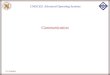 Dr. Kalpakis CMSC621 Advanced Operating Systems Communication