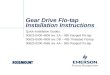 Gear Drive Flo-tap Installation Instructions Quick Installation Guides: 00825-0400-4809 rev. EA – 485 Flanged Flo-tap 00825-0500-4809 rev. DB – 485 Threaded