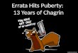 Copyright 2012 attrition.org Errata Hits Puberty: 13 Years of Chagrin