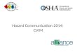 Hazard Communication 2014: CVIM. OSHA New Hazardous Communication Guidelines 2012 Guidelines called HazCom 2012 contain mandated training for new Label