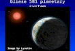 Gliese 581 planetary system Image by Lynette Cook