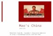 Mao ’ s China 1949-1976 Modified from Mr. Caroddo’s Education Website at 
