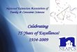 National Extension Association of Family & Consumer Sciences Celebrating 75 Years of Excellence! 1934-2009Celebrating 1934-2009