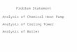 Problem Statement Analysis of Chemical Heat Pump Analysis of Cooling Tower Analysis of Boiler