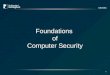 G53SEC 1 Foundations of Computer Security. G53SEC Overview of Today’s Lecture: Definitions Fundamental Dilemma Data vs. Information Principles of Computer