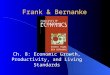 Frank & Bernanke Ch. 8: Economic Growth, Productivity, and Living Standards