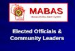 MABAS Mutual Aid Box Alarm System Elected Officials & Community Leaders