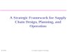 8/25/00S.Chopra/Logistics Strategy1 A Strategic Framework for Supply Chain Design, Planning, and Operation