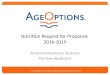 Nutrition Request for Proposals 2016-2019 Technical Assistance Sessions For New Applicants