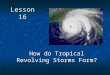 Lesson 16 How do Tropical Revolving Storms Form?