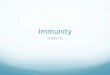 Immunity Chapter 35. The Immune System An animal must defend itself from the many dangerous pathogens it may encounter in the environment