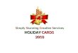 Simply Stunning Creative Services HOLIDAY CARDS 2010