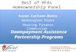 Best of HFAs Homeownership Panel Karen Carlson-Bunce Washington State Housing Finance Commission Downpayment Assistance Partnership Programs