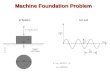 Machine Foundation Problem Machine Foundation Problem