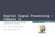 Digital Signal Processing – Chapter 11 Introduction to the Design of Discrete Filters Prof. Yasser Mostafa Kadah 