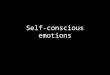 Self-conscious emotions. Embarrassment Shame Guilt