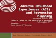 New Mexico Human Services Department Adverse Childhood Experiences (ACE) and Prevention Planning August 13, 2013 Southwest Resource Team SAMHSA’s Center