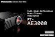 Full High-Definition Home Cinema Projector PT- AE3000
