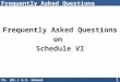 Frequently Asked Questions on Schedule VI 1 CA. (Dr.) G.S. Grewal