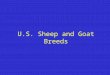 U.S. Sheep and Goat Breeds. World Sheep Breeds Breeds of Sheep â€“235 breeds world wide