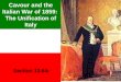 Cavour and the Italian War of 1859: The Unification of Italy Section 13.64:
