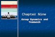 Chapter Nine Group Dynamics and Teamwork. Copyright © 2007 by Nelson, a division of Thomson Canada Limited2 Objectives After reading and studying this