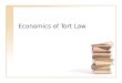 Economics of Tort Law. CBO Study. The Economics of U.S. Tort Liability: A Primer, October 2003