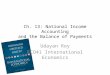 Ch. 13: National Income Accounting and the Balance of Payments Udayan Roy ECO41 International Economics