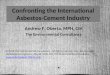 Confronting the International Asbestos-Cement Industry Andrew F. Oberta, MPH, CIH The Environmental Consultancy © 2012 The Environmental Consultancy