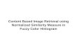Content Based Image Retrieval using Normalized Similarity Measure in Fuzzy Color Histogram