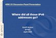 1 Where did all those IPv6 addresses go? Geoff Huston APNIC April 2005 ARIN XV Discussion Panel Presentation